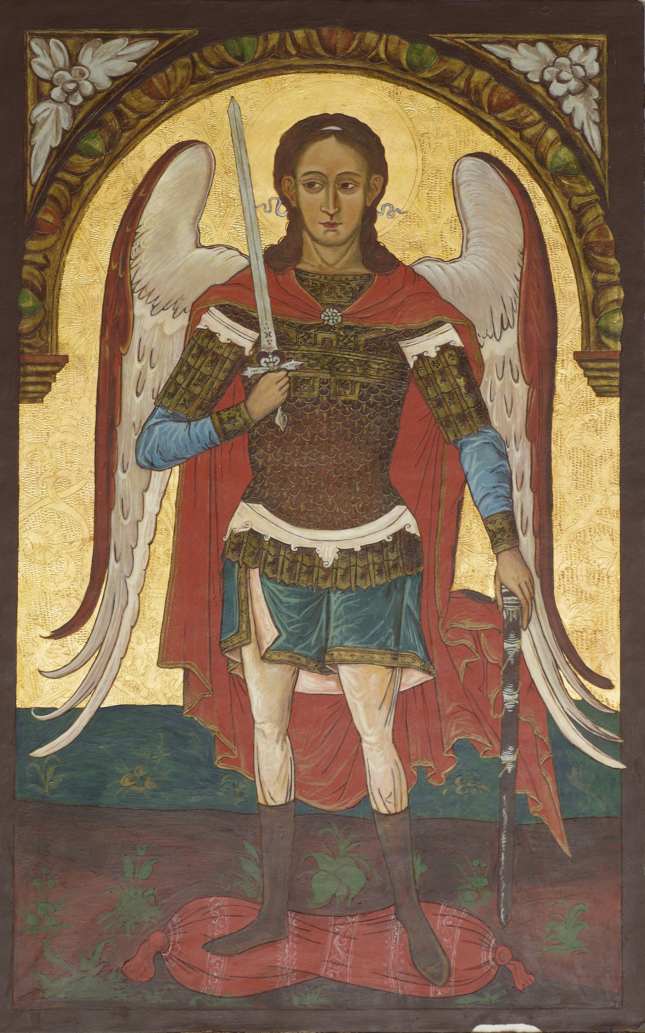 Michael the Archangel. Traditional icon. Copy. Egg temper.