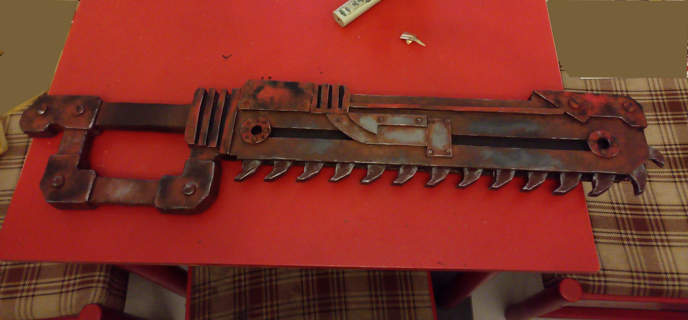 foam safe chainsword. (LARP weapon) postapocalyptic crafting