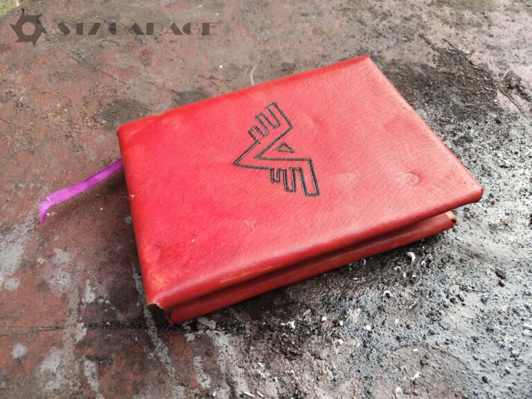 hand sewed book, LARP item