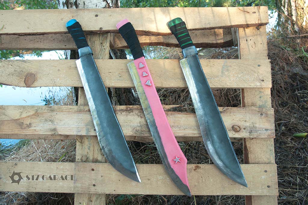 foam machetes. family set. LARP weapon